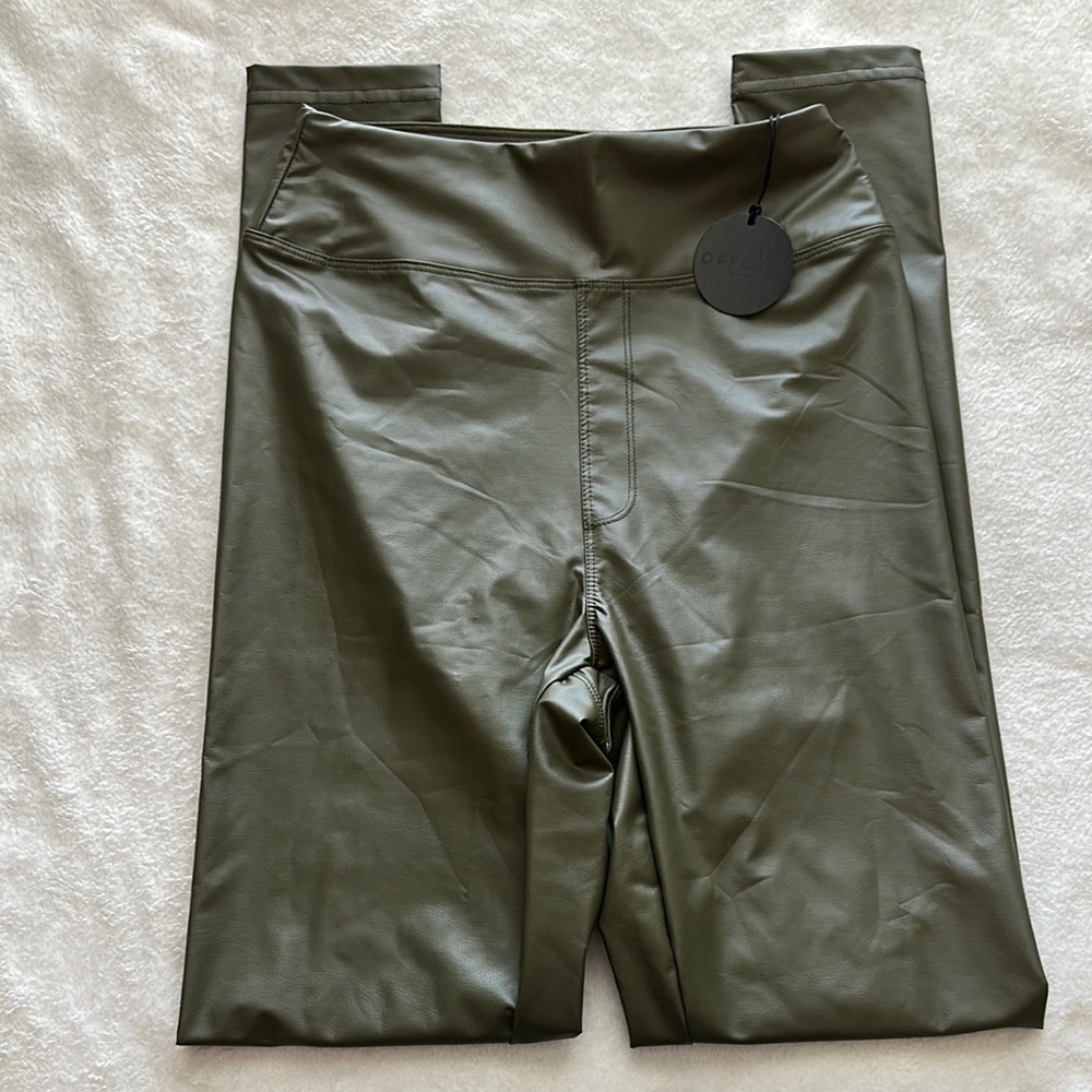 AERIE | real luxe hi-rise olive green leggings M